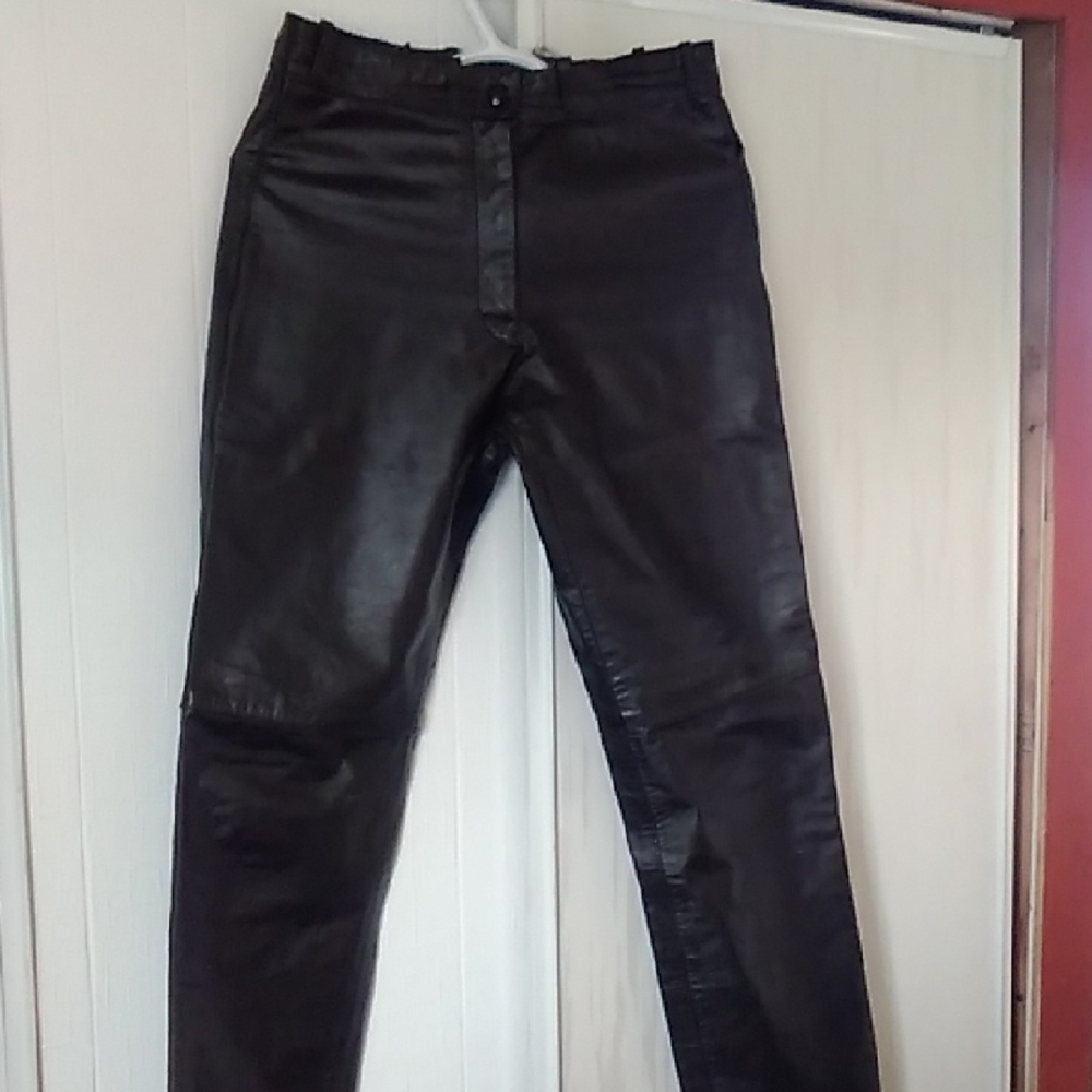 Black Leather Pants